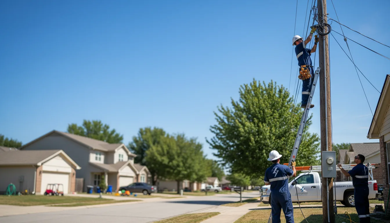 Residential electrician providing installation services in Clayton, OH